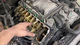 ML55 AMG || valve cover gasket and spark plug replacement