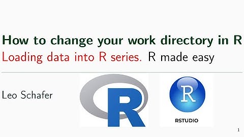 How to change your working directory in R | Loading data into R series | R made easy