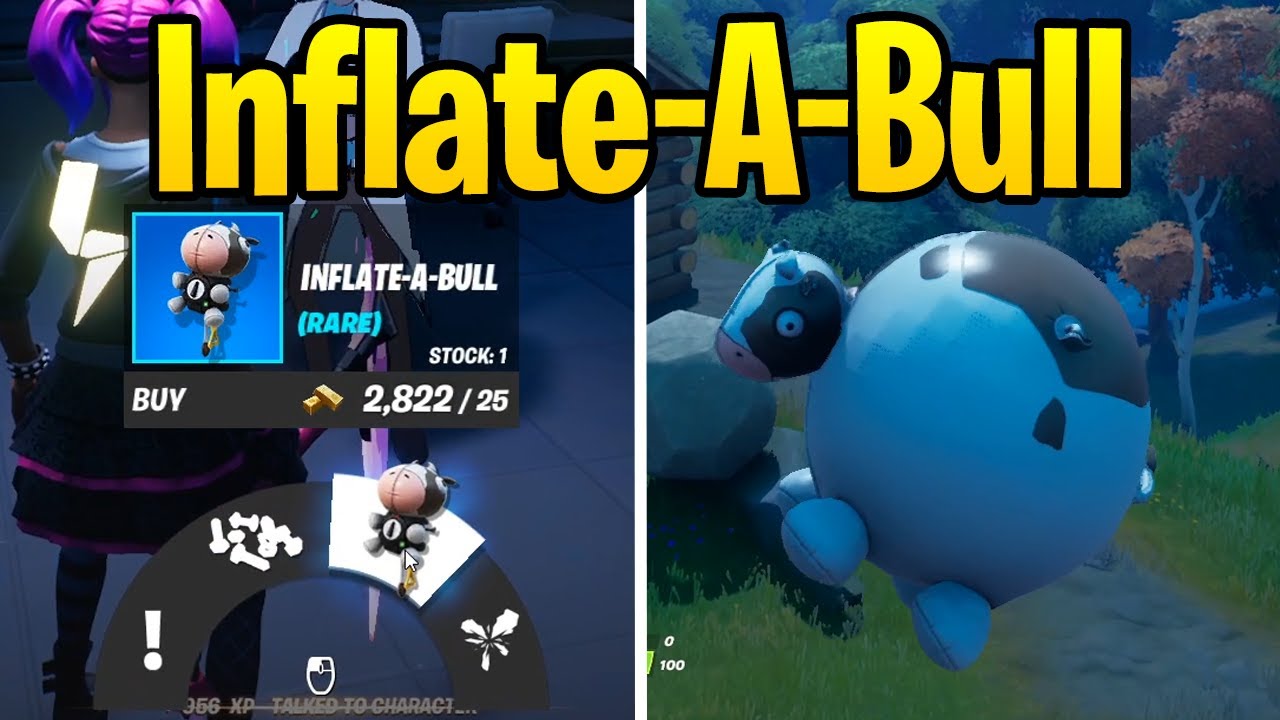 how to get inflate a bulls in fortnite spawn locations youtube
