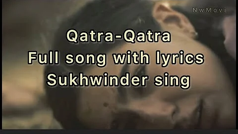 Qatra Qatra full new song with Lyrics |sukhwinder singh|  Ae watan mere watan  |Sara Ali khaan|