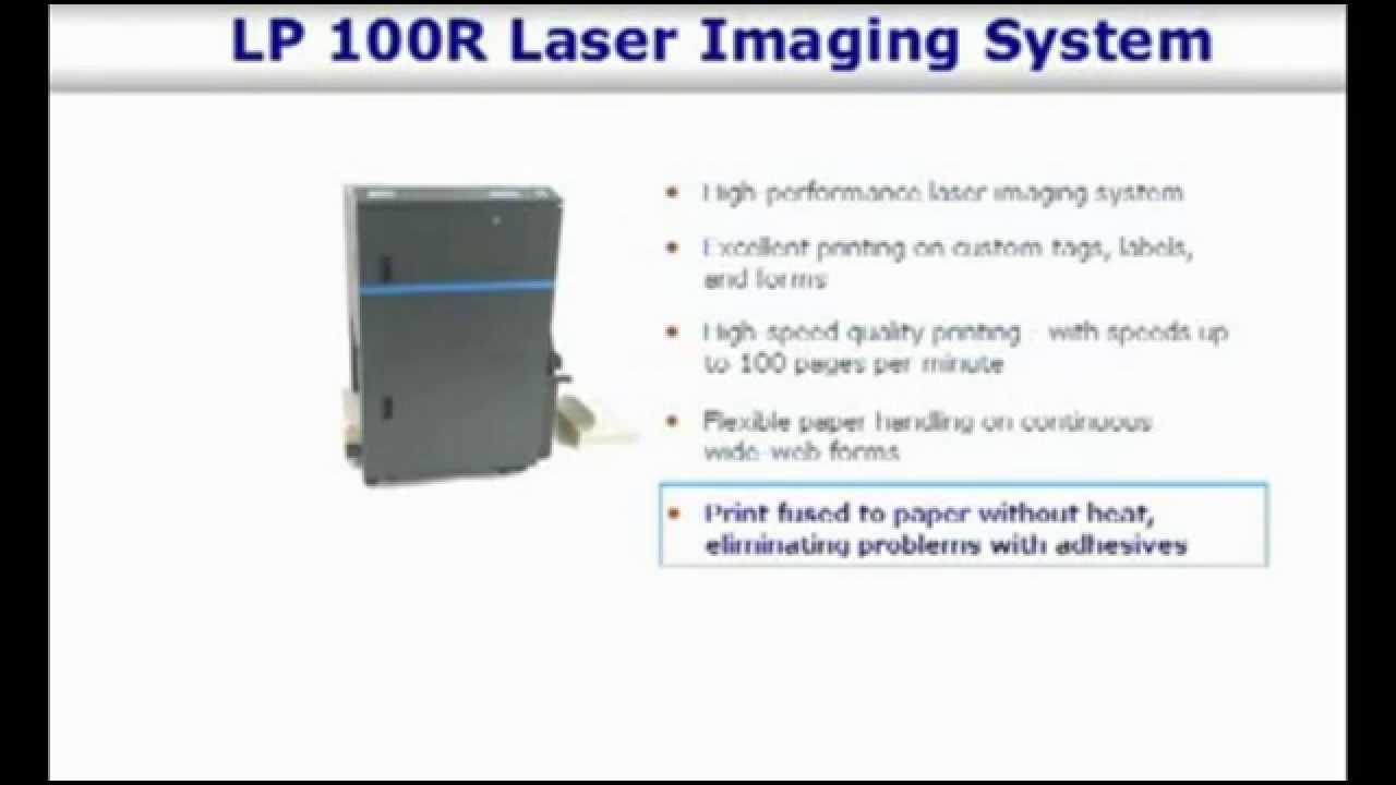 Sato LP 100R Industrial Laser Printer YouTube