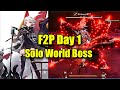 F2P Player Day 1 Solo World Boss Robarg - Tower of Fantasy Global (Huma, Tsubasa & Coco)