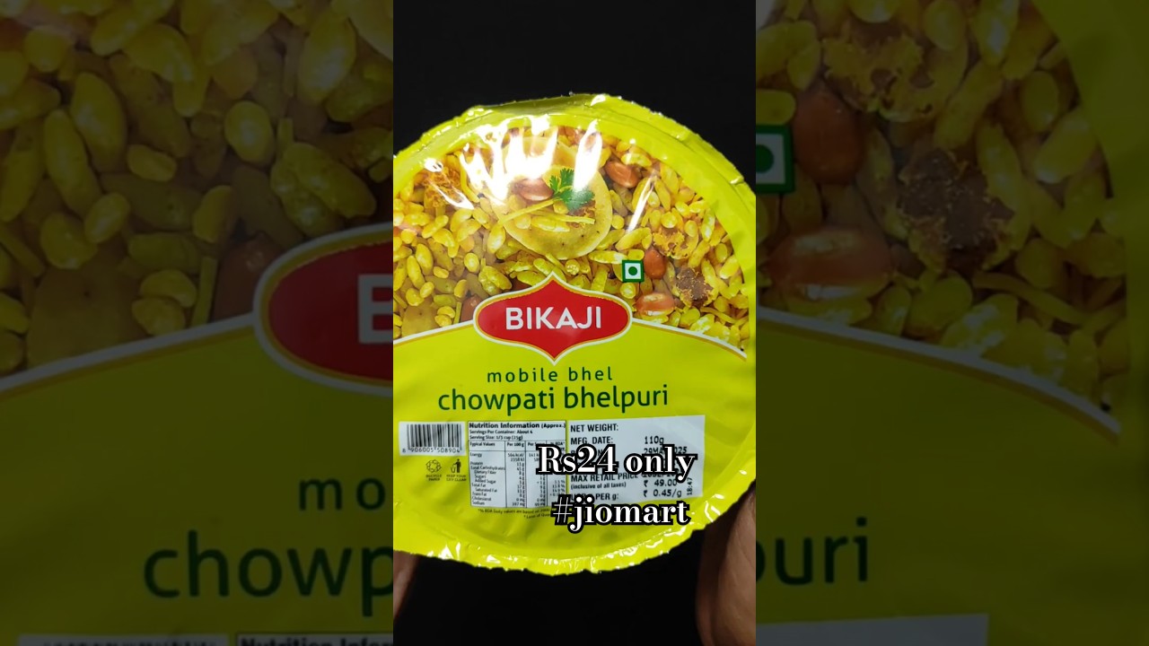 24 Rs Instant Bhelpuri in Seconds?🤩 Bikaji Chowpati Bhelpuri😋 