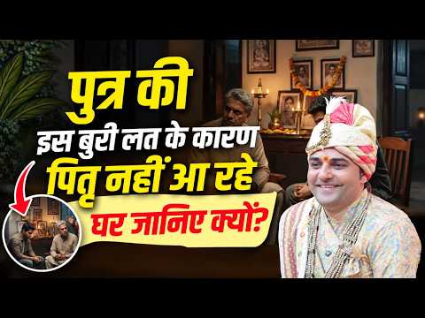 पुत्र की इस बुरी लत के कारण पितृ नहीं आ रहे घर जानिए क्यों?#drink