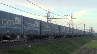 東北本線　4055レ　トヨタロングパスエクスプレス　ＥＦ210-161+コキ