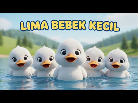 Lima Bebek Kecil Pergi Main 🦆🦆 Lagu Anak Indonesia Balita Viral