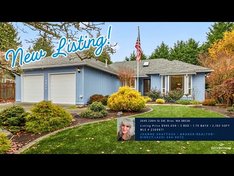 2645 239th Street, Brier, WA home video tour