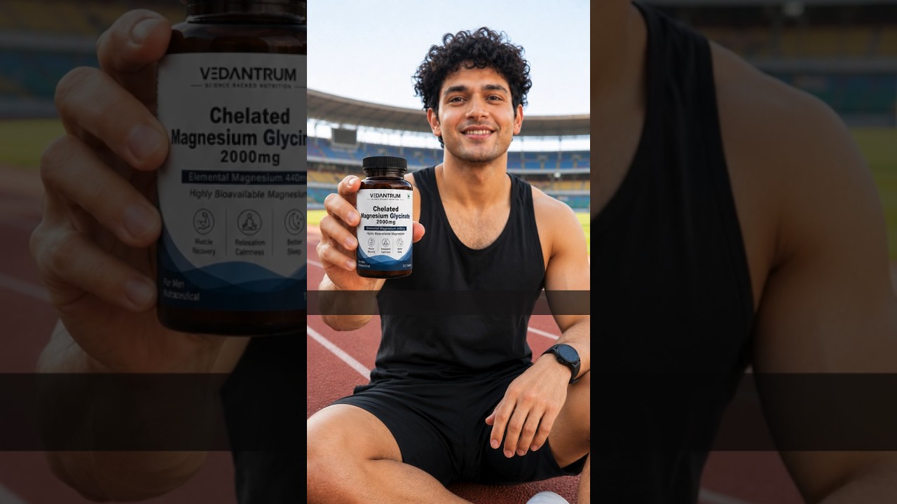 Magnesium Glycinate 2000mg | High Absorption Chelated Formula | Sleep & Muscle Support | Vedantrum