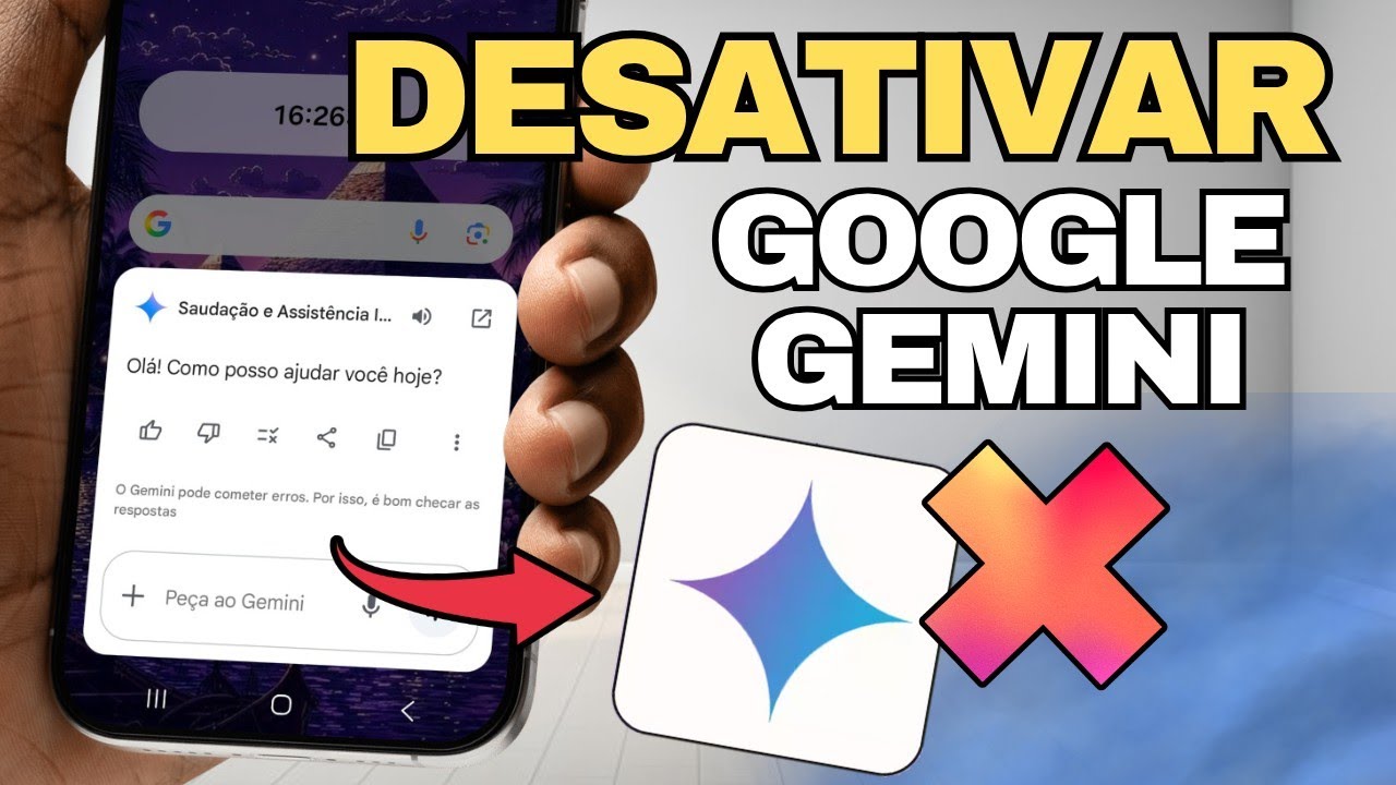 Como Desativar o Google Gemini do Celular (Assistente Virtual) - YouTube