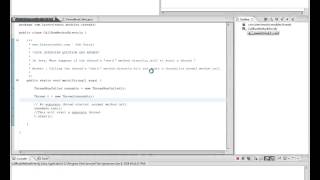 In Java, What happens if the thread's run method directly