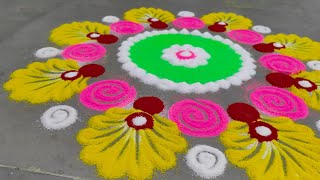 Rangoli for Diwali 2019 | Easy Colorful Rangoli Design For Festivals #rangoli #diwali2019