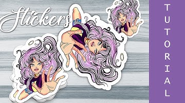 HOW TO CREATE OUTLINES FOR STICKERS | PHOTOSHOP TUTORIALS