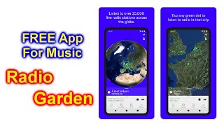 Radio Garden Phone App 50K Radio Stations FREE How To Use screenshot 1