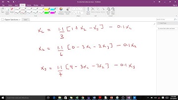 Successive Over Relaxation (SOR) Example
