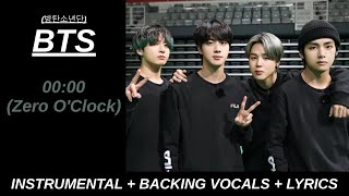 BTS (방탄소년단) '00:00 (Zero O'Clock)' Karaoke With Backing Vocals + Lyrics