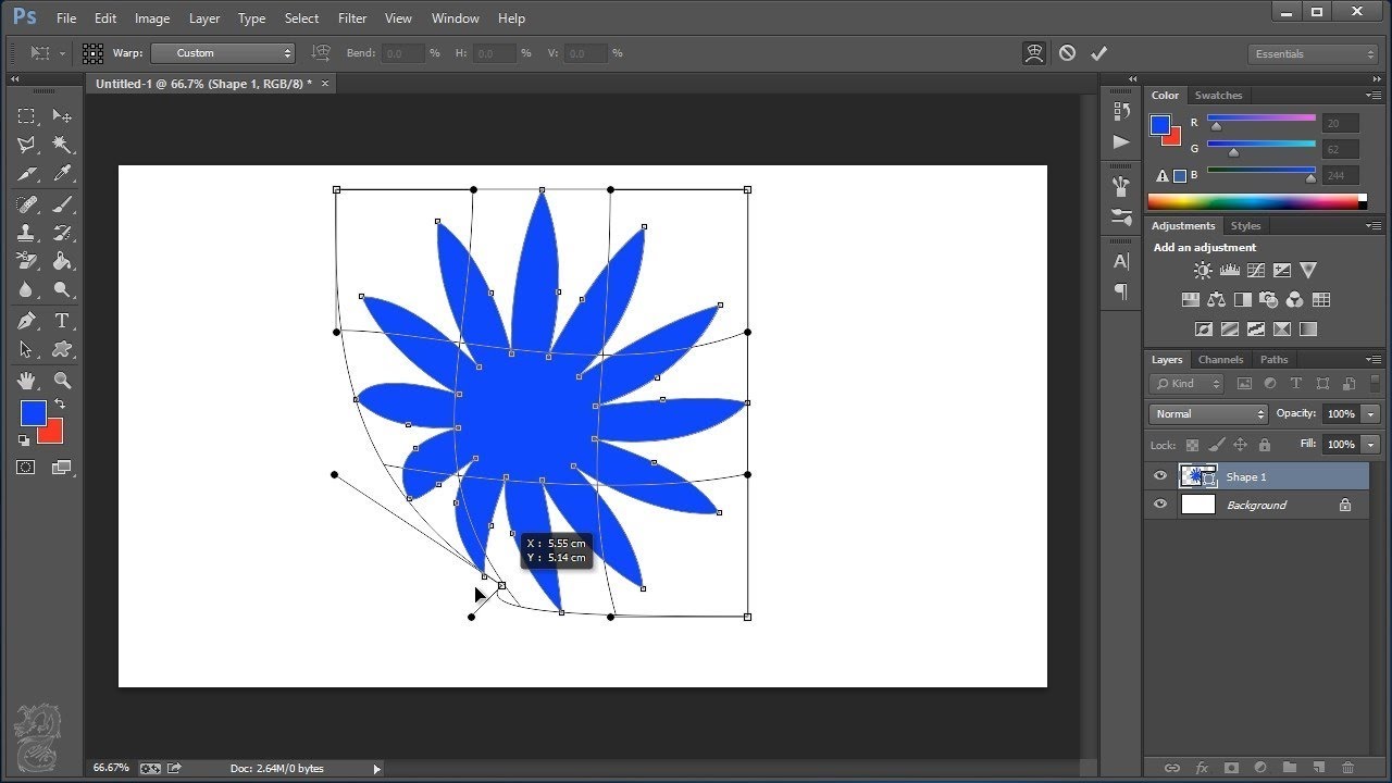 How to Bend Shapes in Photoshop - YouTube