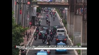 Petugas Mulai Uji Coba Pelarangan Sepeda Motor Melewati Jalur Rasuna Said - iNews Malam 21/08 screenshot 5