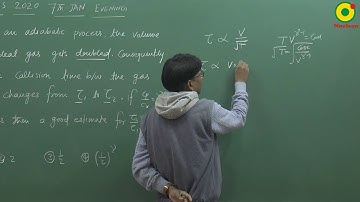 JEE MAIN 2020 KTG and Thermodynamics - 05  (7 Jan S2) By SSI Sir B.Tech IIT Delhi