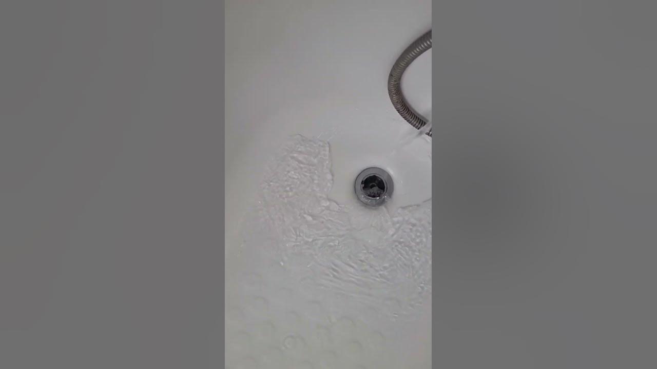 bath/ shower not Draining properly... YouTube