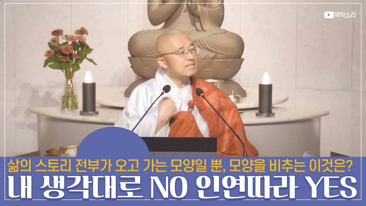 [116] 내 생각대로가 아니라 인연따라 살려질 뿐, 삶의 이야기는 전부 모양일 뿐, 모양을 비추는 이것