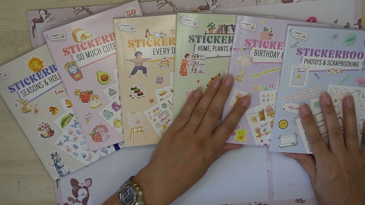 Haul mit 6 neuen Stickerbüchern bei Action.