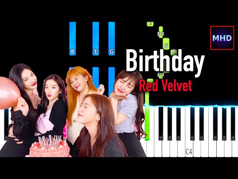 Red Velvet - Birthday - Piano Tutorial Easy (by musichelpdude)