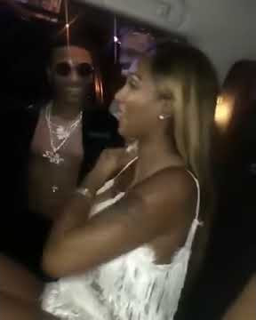Wizkid and Bernice Burgos feeling each other