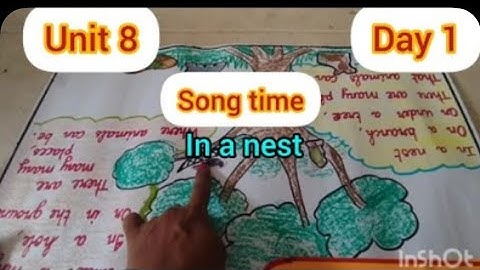 Unit 8 Day 1 Simple English conversation warm up song time In a nest Ennum Ezhuthum25-26
