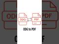 How to Convert ODG to PDF on Mobile Online | Free OpenDocument to PDF Converter | No App Needed