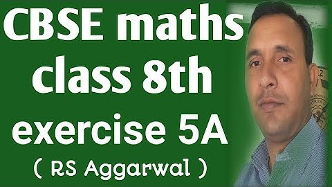Play with numbers | class 8th | RS Aggarwal exercise 5A