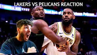 LAKERS VS PELICANS REACTION!!! (use code: fexr in the fortnite item shop)
