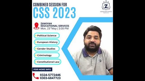 Announcement of Combined Session for *CSS2023* starts Today at 3 PM.