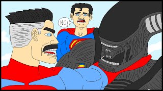 Omni Man Vs Xenomorph She Hulk Giantess Feet Power Girl Fancasting Mcu Marvel Martial Artists Fanart