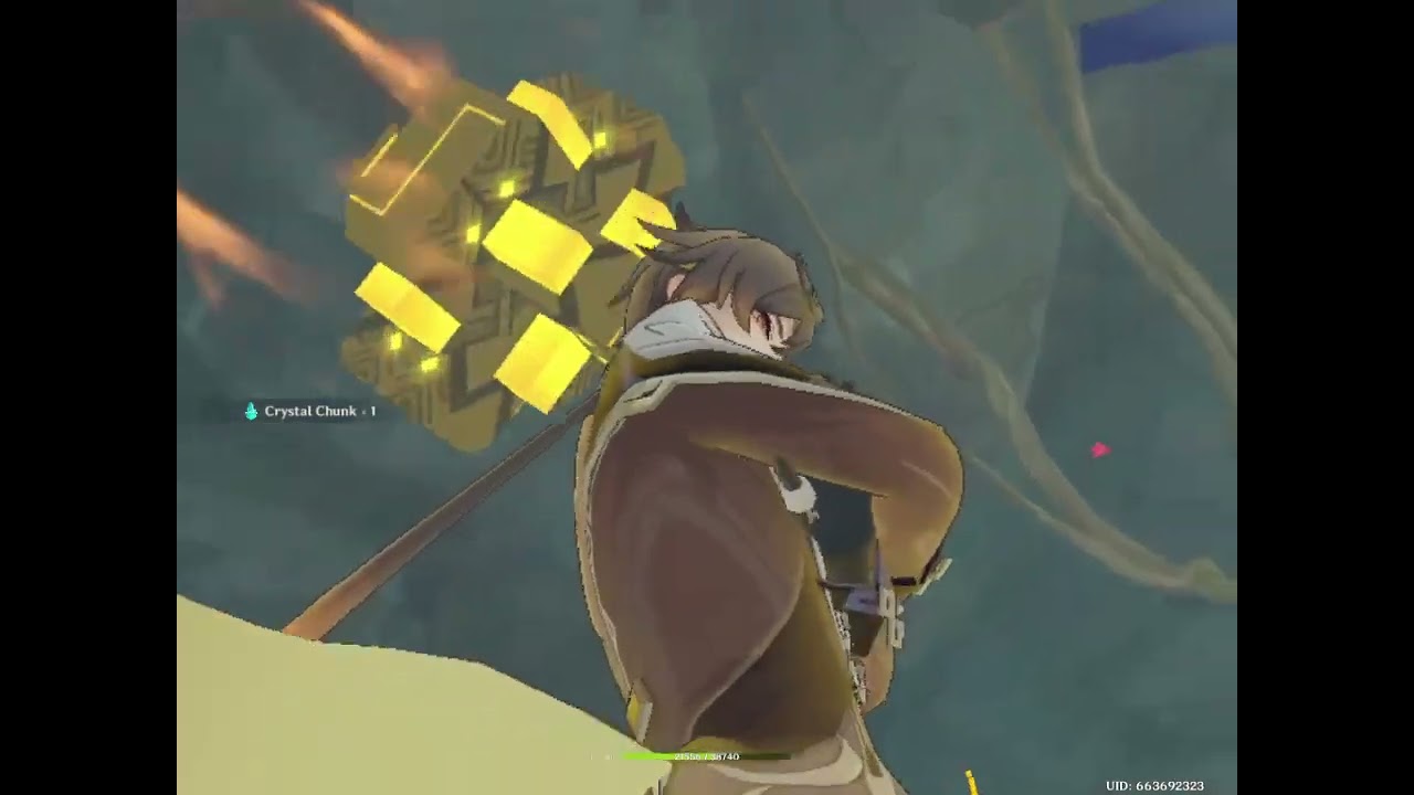 Crystal ore chasm run John Lee is faster