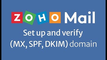 How to set up and verify (MX, SPF, DKIM) domain in Zoho Mail