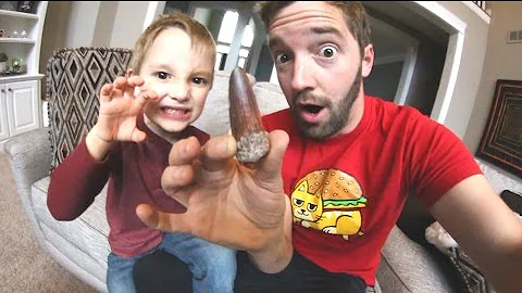 Father & Son GET REAL DINOSAUR TOOTH (Huge!)