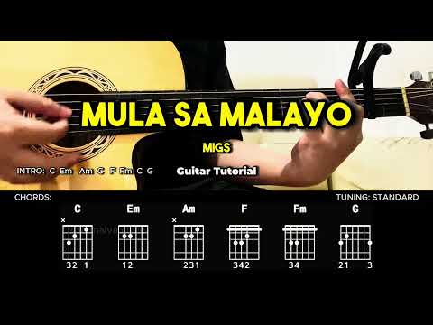 Mula Sa Malayo - Migs | Easy Guitar Tutorial For Beginners (CHORDS & LYRICS) #guitarlesson