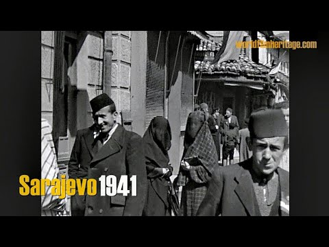 Sarajevo 1941 - rare footage filmed by a german Wehrmacht soldier