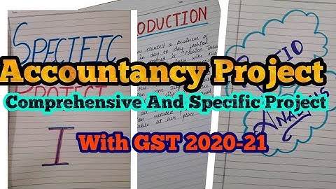 Accountancy Project Class 12 CBSE with GST 2020-21