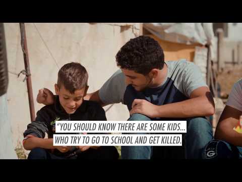 International Children's Peace Prize 2017 Finalist Mohamad Al Jounde (16, Syria)