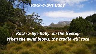 Rock-A-Bye Baby Hush-A-Bye Lullaby Lyrics Words Text Best Top Popular Trending Sing Along Song