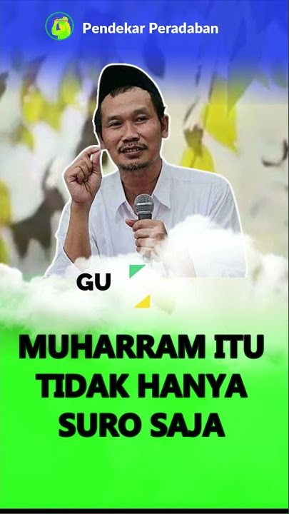 Gus Baha': Muharram  itu tidak hanya suro saja #shorts
