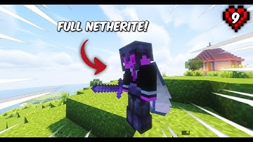 I Achieved Full NETHERITE Armour in Minecraft Hardcore!