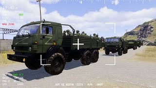 Ambush Anti-tank Guided Missile System Stopped Russian Huge Convoy - MilSim ArmA 3 screenshot 4