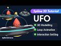 Spline 3D Tutorial: How to Make an Interactive UFO with Animation
