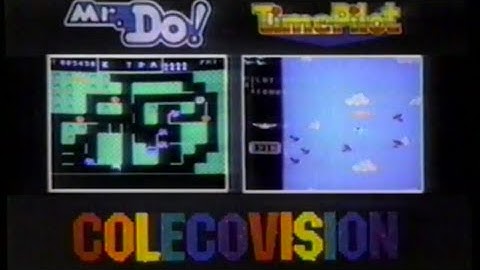Mr Do & Time Pilot | Colecovision | Retro TV Commercial Ad | Video Game