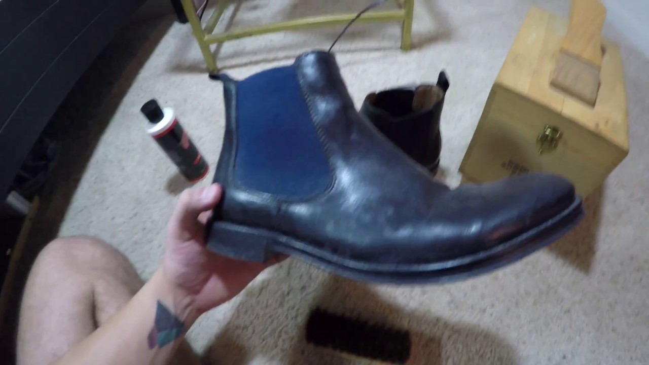 How to clean Chelsea boots +Tips - YouTube