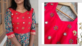 Anarkali dress/Anarkali suit/cutting and stitching/easy method
