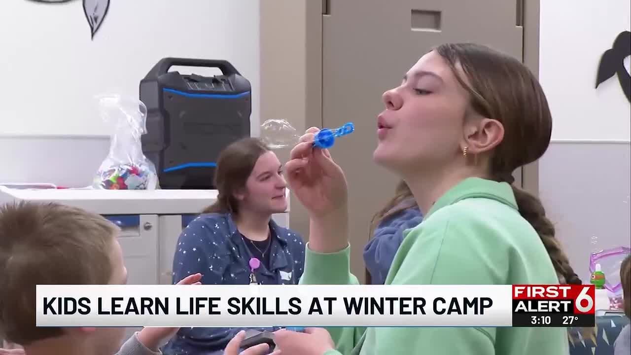 Kids learn life skills at winter camp
