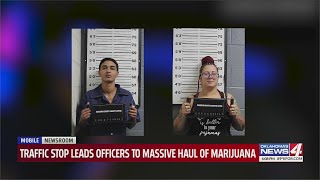 Traffic stop leads officers to massive haul of marijuana